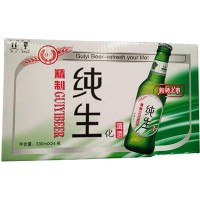 精制纯生化啤酒330ml
