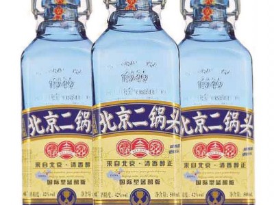 42°北京二锅头出口型小方瓶（蓝酿版）-500mlx12