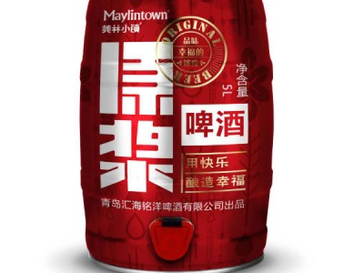 美林小镇原浆小麦白啤5L