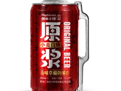 美林小镇原浆小麦白啤2L