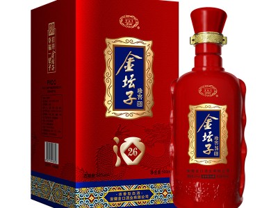 金坛子古井镇酒珍窖26浓香型53度白酒500ml