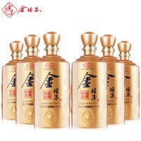 原浆酒浓香型皇品金樽52度1000ml6瓶装金坛子