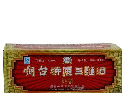 烟台特质三鞭酒125ml×24