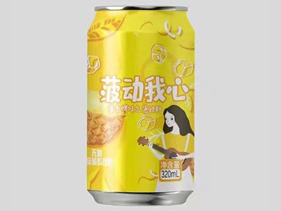 菠动我心菠萝啤味气泡饮料