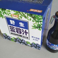 野生蓝莓汁箱装1.5LX6瓶