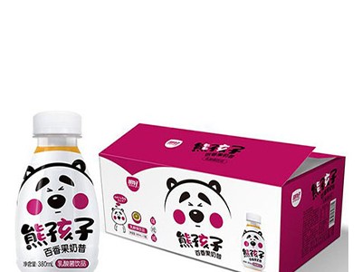 熊孩子百香果奶昔380ml