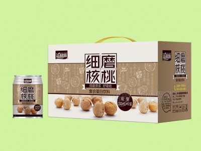 植物蛋白饮料细磨核桃245mlx12罐装