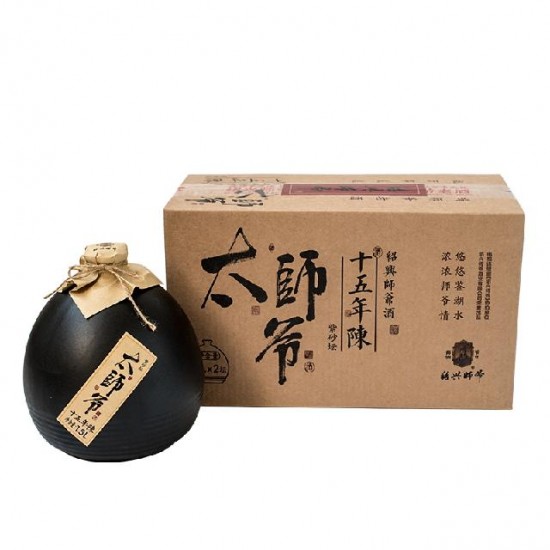 十五年陈1.5L*2黑紫砂坛太师爷酒