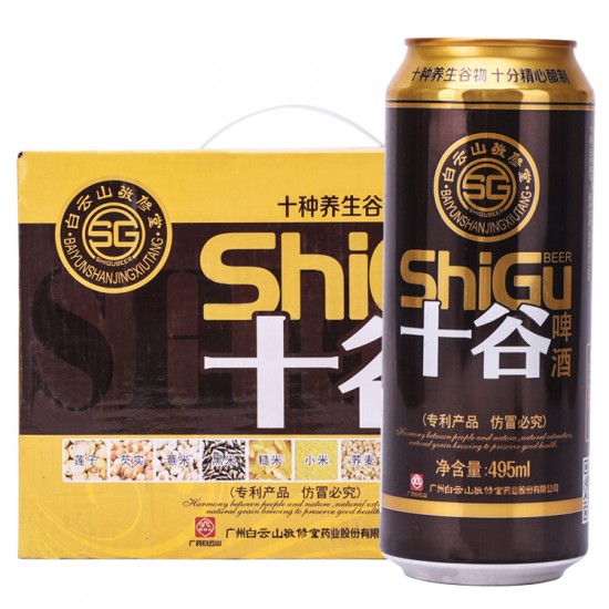 十谷 褐金罐10°瓶装495ml*12瓶 整箱装