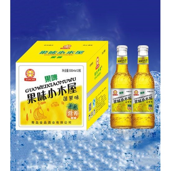 银池果味小木屋果啤500ml