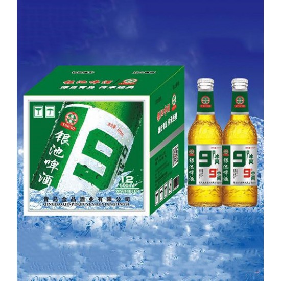 银池啤酒冰爽9度500ml