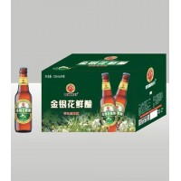 碧湖柳月金银花鲜酿养生型啤酒330ml