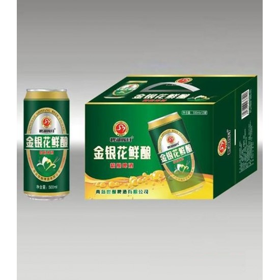 碧湖柳月金银花鲜酿精酿啤酒500ml