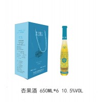 素之源 杏果酒低度100%杏果原浆发酵650ml*6整箱