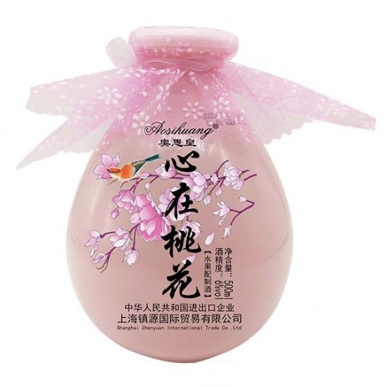 6℃奥思皇 心在桃花 花果酒招商500ml