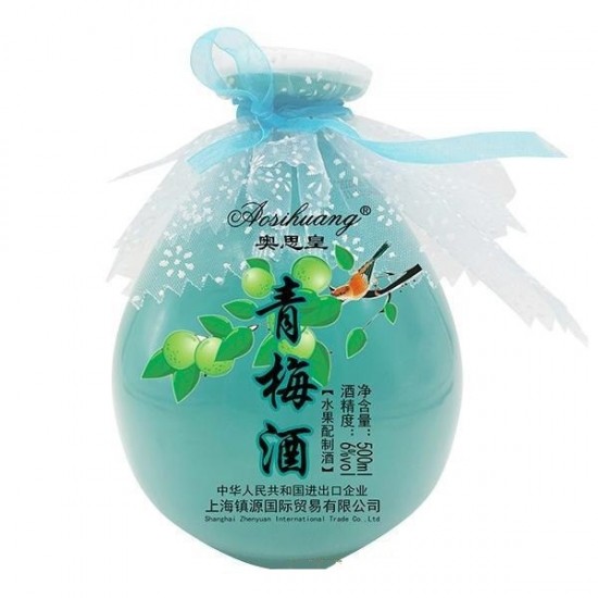 6℃奥思皇 青梅酒 花果酒招商500ml