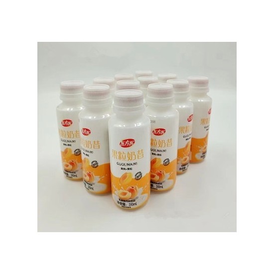 东方乐果粒奶昔乳酸菌风味饮品310ml黄桃味