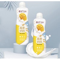 甄全燕麦芒果味奶昔乳饮料1LX8瓶