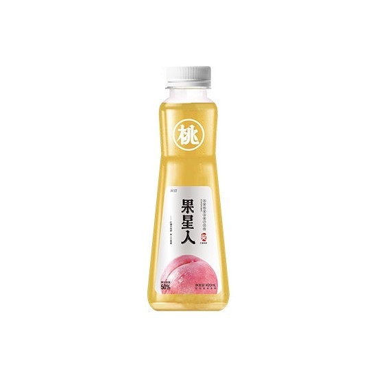 果星人果汁白桃口味整箱420ml