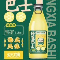 众口妙仲夏巴士凤梨味果汁汽水饮料318ml